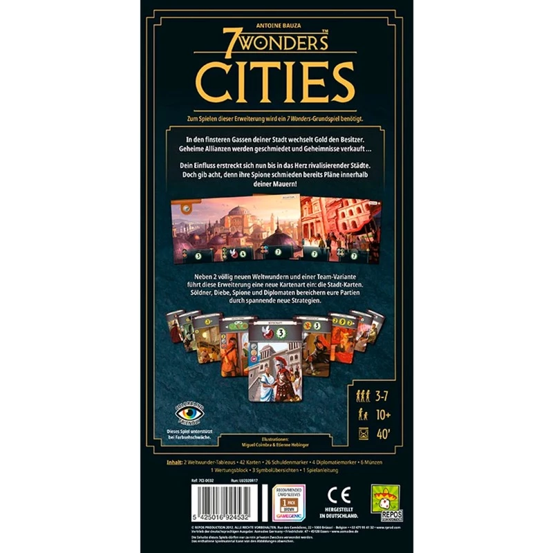 7 Wonders – Miestai (naujas dizainas), stalo žaidimo plėtinys