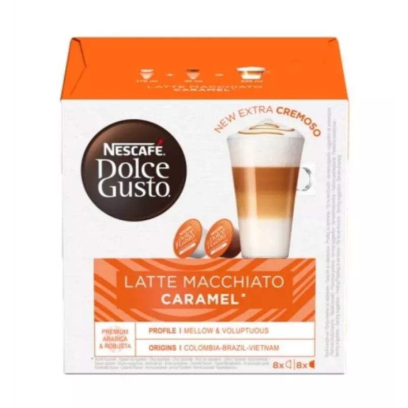 Nescafe Dolce Gusto Caramel Latte Macchiato kava, 16 kapsulių