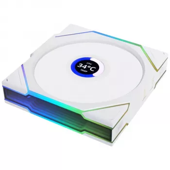 120 mm ARGB PWM belaidis LCD korpuso ventiliatorius Lian Li UNI FAN TL su LCD ekranu