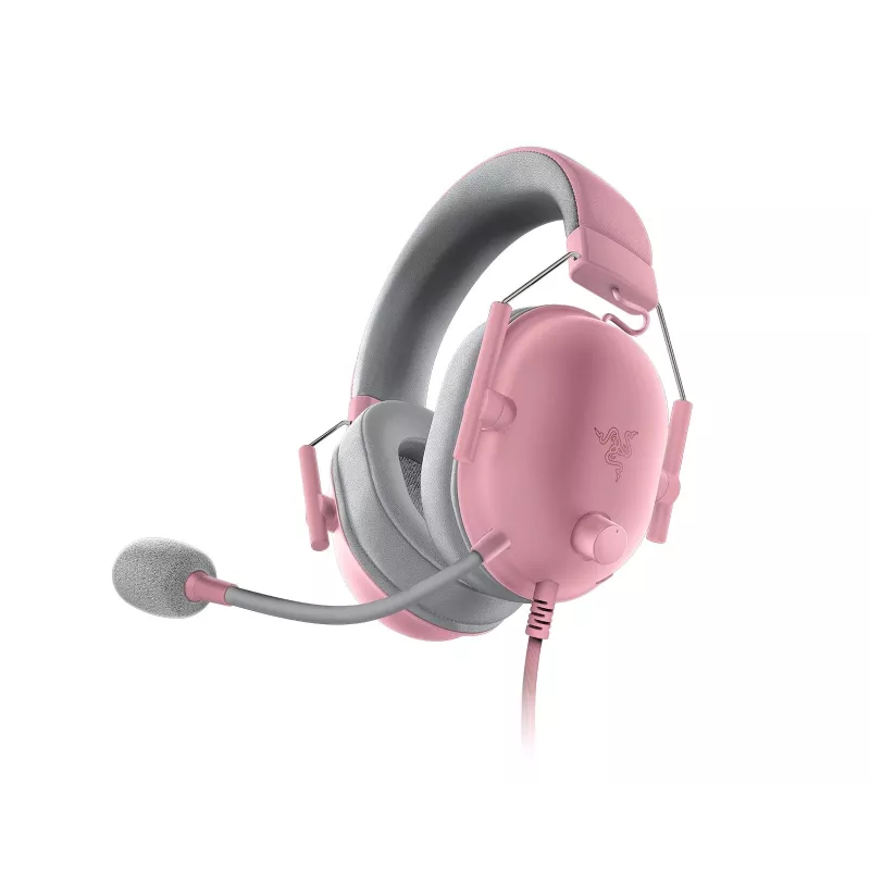 Razer BlackShark V2 X RZ04-03240800-R3M1 laidinė žaidimų ausinė su mikrofonu, uždaro tipo, 3,5 mm, 50 mm membranos, kardioidinis mikrofonas, Quartz Pink