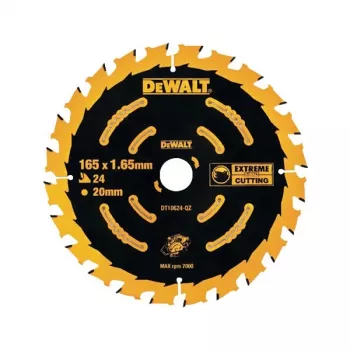 DEWALT DT10624-QZ pjovimo diskas medžiui 165 mm