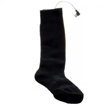 Šildomos kojinės Glovii GQ2L unisex L, medvilnės/elastano mišinys, juodos/raudonos
