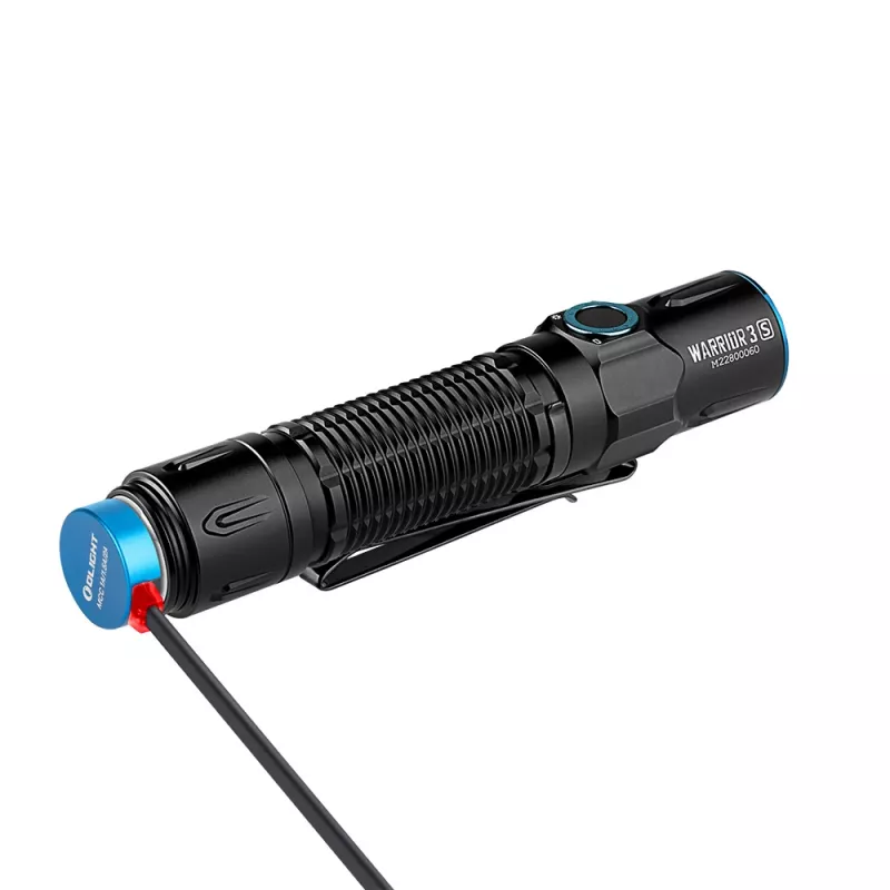 Taktiškas rankinis žibintuvėlis Olight Warrior 3S LED 2300 lm, 300 m, IPX8, 21700 Li-Ion 5000 mAh