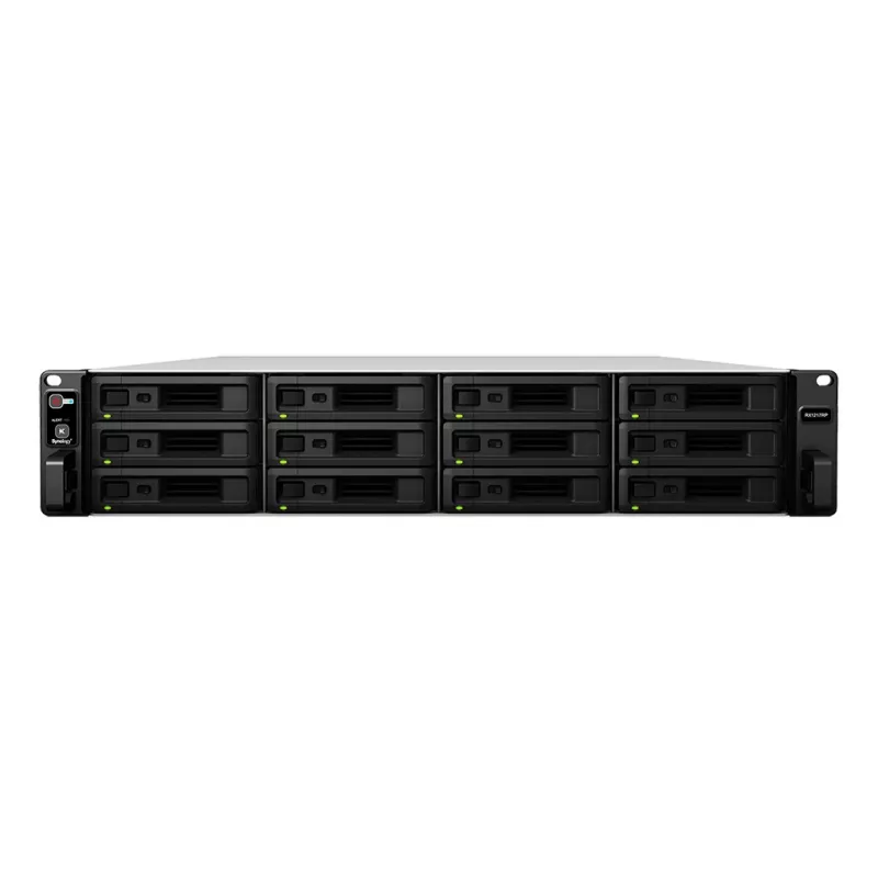 Synology RX1217 – 2U 12 lizdų plėtinio blokas, 12x 3,5/2,5 col. HDD/SSD, 88 x 430,5 x 664 mm, 12,7 kg, 500 W