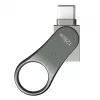 Silicon Power Mobile C80 128 GB USB raktas, USB Type-A / USB Type-C, USB 3.0 (3.1 Gen 1), titano spalvos