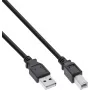 USB 2.0 laidas A–B InLine B-34502X, 1,8 m, juodas
