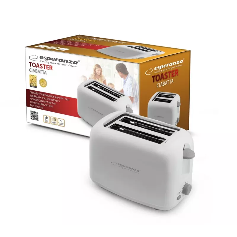 Esperanza EKT002 Caprese skrudintuvas 2 griežinėliai 600 W Baltas