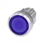Siemens Drucktaster Betätiger flach, Frontring Metall, Hochglanz Blau SIRIUS ACT 3SU1051-0AB50-0AA0 1 St. (3SU1051-0AB50-0AA0)