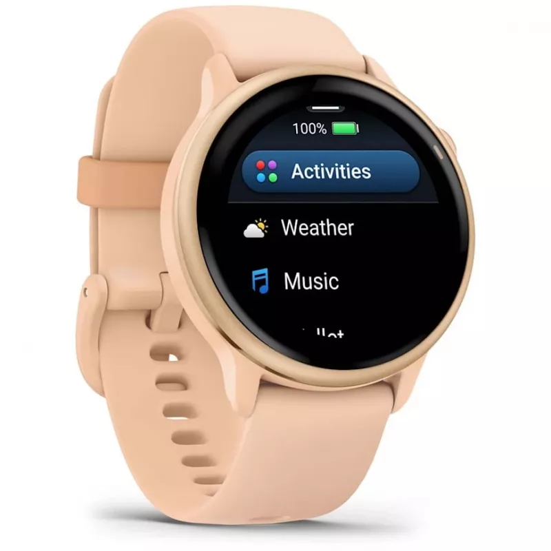 Garmin vívoactive 6 3,05 cm (1,2 inch) AMOLED 42 mm Skaitmeninis 390 x 390 pikselių Liečiamas ekranas Rožinis Wi-Fi GPS (palydovas)