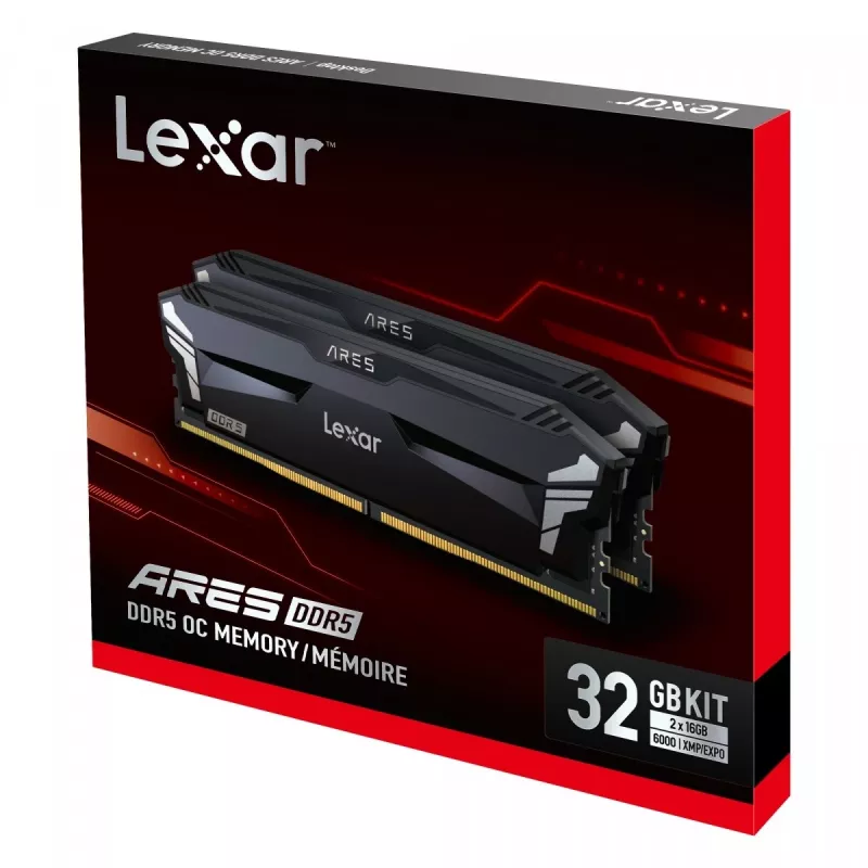 Lexar LD5U16G60C300A-RGD DDR5 32GB (2×16GB) 6000 MHz CL30 atminties rinkinys