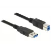 USB laidas DeLOCK 85066 USB 3.2 Gen 1 1m USB A USB B juodas