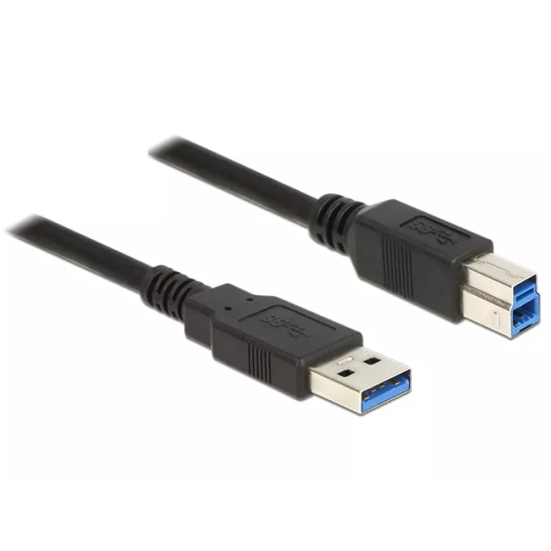 USB laidas DeLOCK 85066 USB 3.2 Gen 1 1m USB A USB B juodas