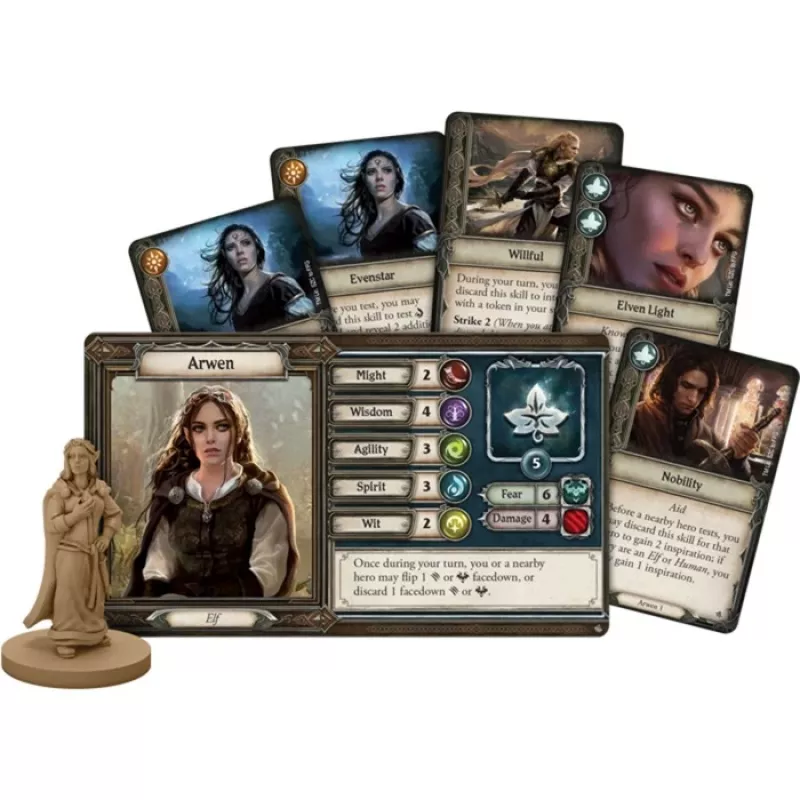 Asmodee Herr der Ringe: Reise durch Mittelerde - Dunkle Pfade, stalo žaidimas