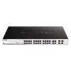 D-Link DGS-1210-28MP/E valdomas jungiklis L2 Gigabit Ethernet (10/100/1000) PoE 1U juodas, pilkas