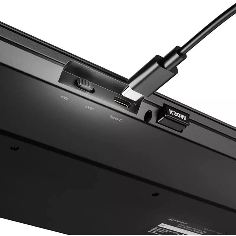 Sharkoon OfficePal K30W juoda DE išdėstymo guminių kupolų klaviatūra