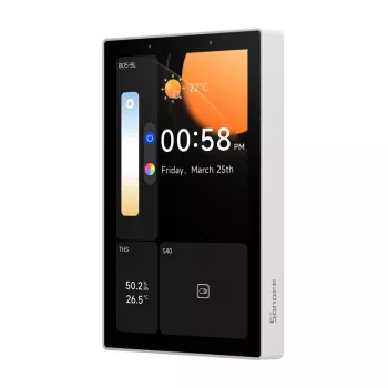 Išmanusis valdymo skydelis SONOFF NSPanel Pro 120 – Wi‑Fi, Bluetooth, Zigbee, sieninis išmaniųjų namų centras
