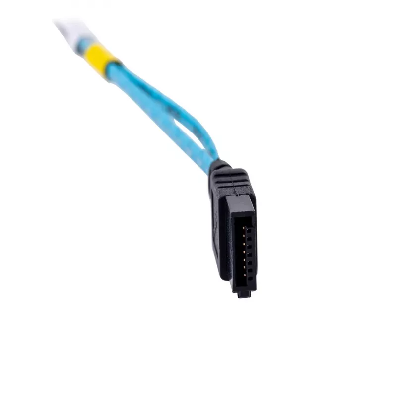 SATA kabelių rinkinys Supermicro CBL-0186L 4 vnt. apvalūs 0,56 m, SATA I, tiesus kištukas–kištukas, juoda/mėlyna/balta