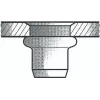 Įsriegiamoji veržlė GESIPA Al M8x11x20 0 Standard KS, skirta 3,0–6,0 mm, pakuotė po 100 vnt.