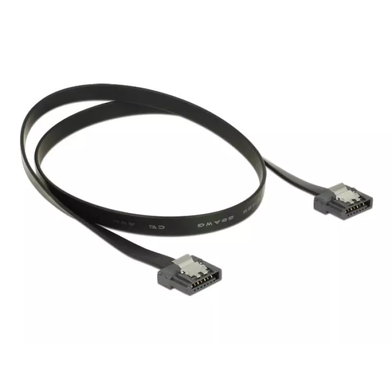 SATA kabelis DeLOCK 83841 0,5m SATA III 7 kontaktų juodas