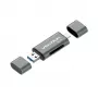 Vention USB 3.0 daugiafunkcis kortelių skaitytuvas pilkas metalinis