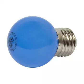 Synergy 21 LED Retrofit E27 lašo formos lemputė G45 mėlyna 1 W girliandai