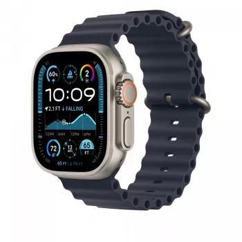 Apple 49mm Navy Ocean Band prailginimas natūralaus titano apdaila