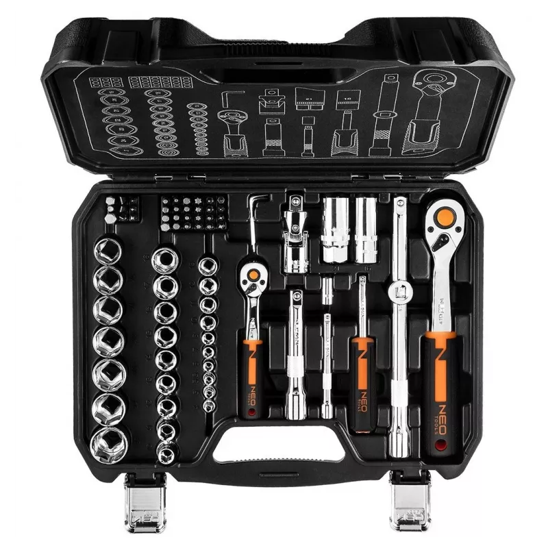 NEO tools 10-054 veržliarakčių / antgalių rinkinys