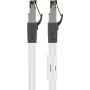 Goobay CAT 8.1 Patch Laidas, S/FTP (PiMF), Baltas, 15 m - LSZH Halogen-Free, Varis AWG 24 (55130)