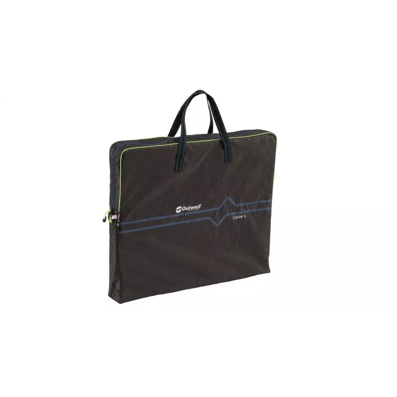 Staligys Outwell Custer L Brown – bambuko stalviršis, aliuminio rėmas, 700×1200 mm, 11,5 kg