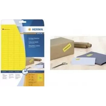 Lipnios etiketės spausdintuvui HERMA Spalvotos etiketės A4 70x37 mm žalios matinio popieriaus 480 vnt.