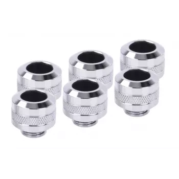 Alphacool 17474 jungiamasis rinkinys — žalvariniai chromuoti 22 mm Ø, 20 mm aukštis