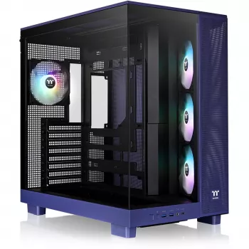 Terminis korpusas Thermaltake View 380 XL TG ARGB, violetinis, dvigubas grūdintas stiklas