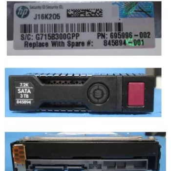 HPE SPS-DRV HD 3TB 6G 7.2K 3.5 SATA Mdl SC (845894-001) – Kietasis diskas