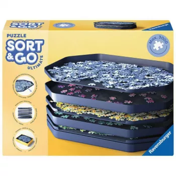 Ravensburger Sort & Go Ultimate 12.001.676 – dėlionės rūšiavimo padėklas ir organizatorius