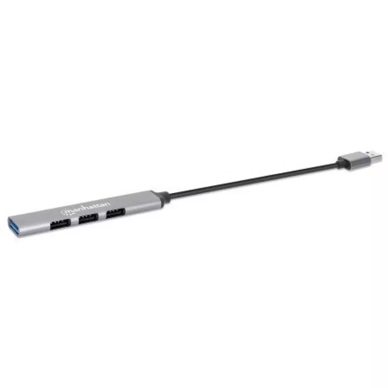 Manhattan USB-A 4 prievadų šakotuvas, 1x USB 3.2 Gen1, 3x USB 2.0, aliuminis