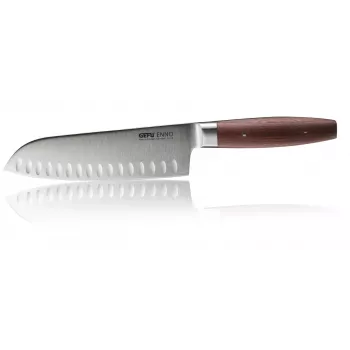 GEFU ENNO Santoku peilis su grioveliais 18 cm