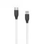 Silicone laidas USB Type C – Lightning, 2 m (baltas)