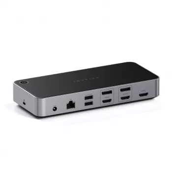 Satechi Triple 4K Display Wired Dock Black Silver 4K Ultra HD 60 Hz