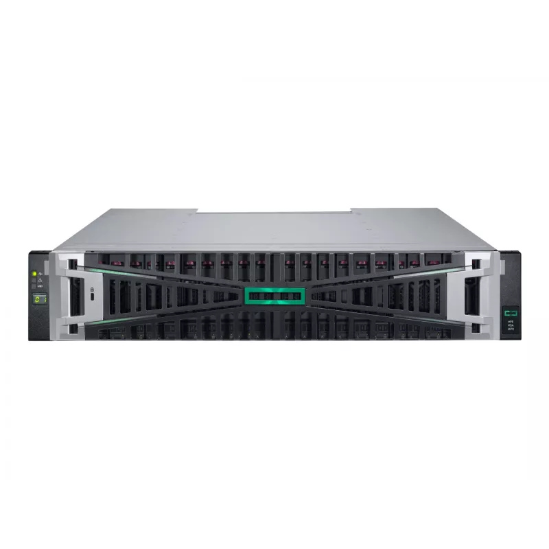 HPE MSA 2070 SFF 2x16Gb FC 4 prievadų valdiklis 12x1.92TB SSD 4x16Gb SFP FC keitiklis 23TB saugojimo masyvas