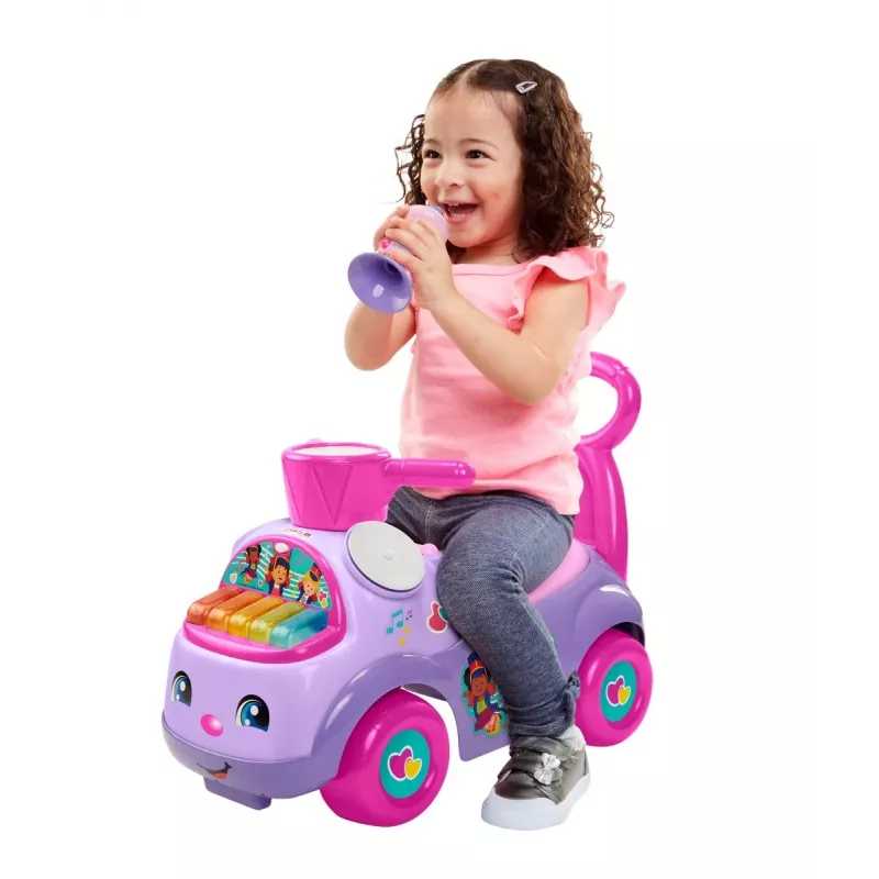 Važinėjamas žaislas Fisher Price Musical Parade violetinis