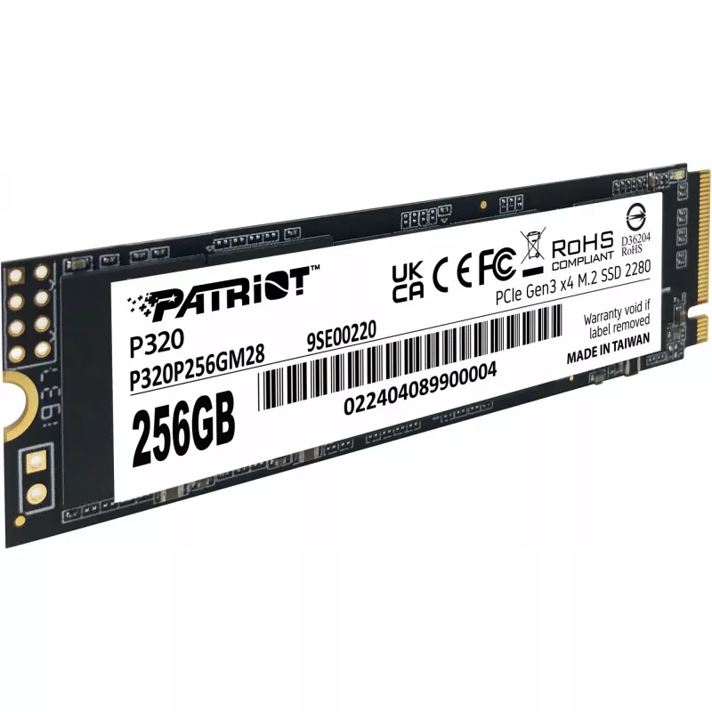SSD diskas Patriot P320 256GB M.2 2280 PCIe 3.0 x4 NVMe