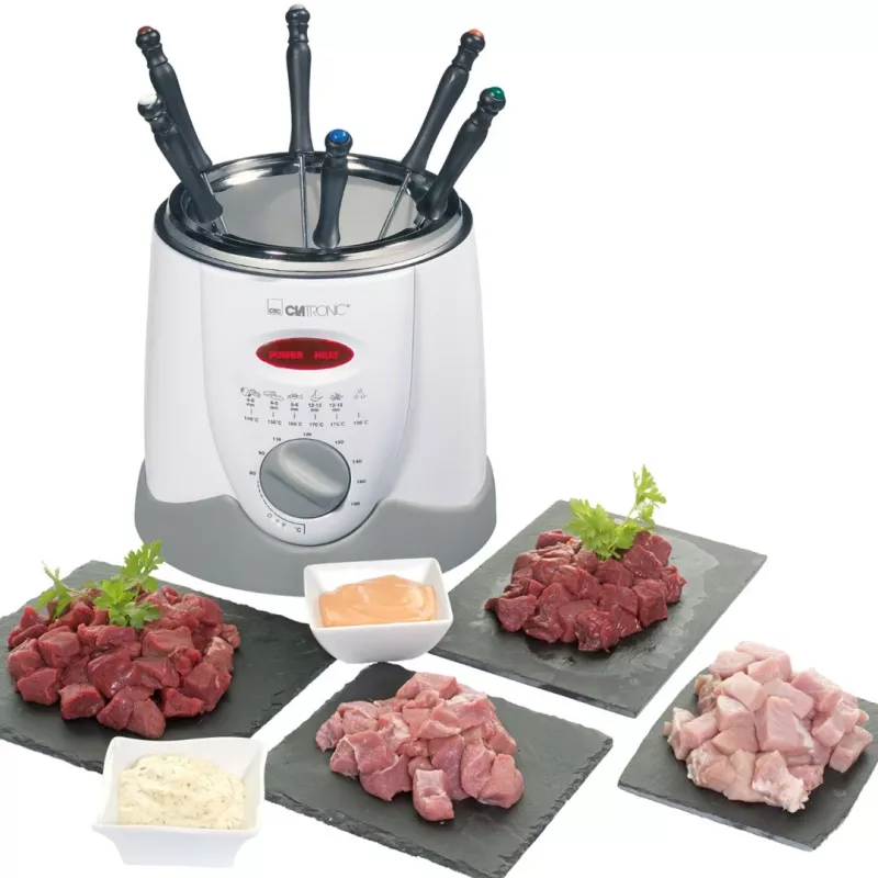 Clatronic FFR 2916 Vienvietis 1 L Atskiras 900 W Gruzdintuvas Pilka, Balta