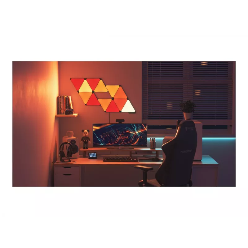 Nanoleaf NL47-0101TW-3PK Ultra Black trikampiai 3 vnt. Wi-Fi išplėtimo rinkinys