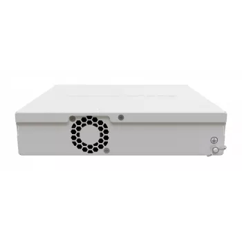 Valdomas L3 jungiklis MikroTik CRS310-8G+2S+IN — 8× 2.5G RJ-45, 2× SFP+, PoE, 1U stovo montavimui, baltas