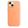 Apple iPhone 15 Silicone Case with MagSafe – Oranžinis sorbetas