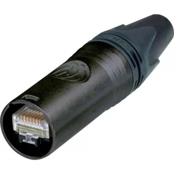 Neutrik RJ45 etherCON CAT6 A Kištukas, tiesus, 8P8C NE8MX6-B Juodas 1 vnt.