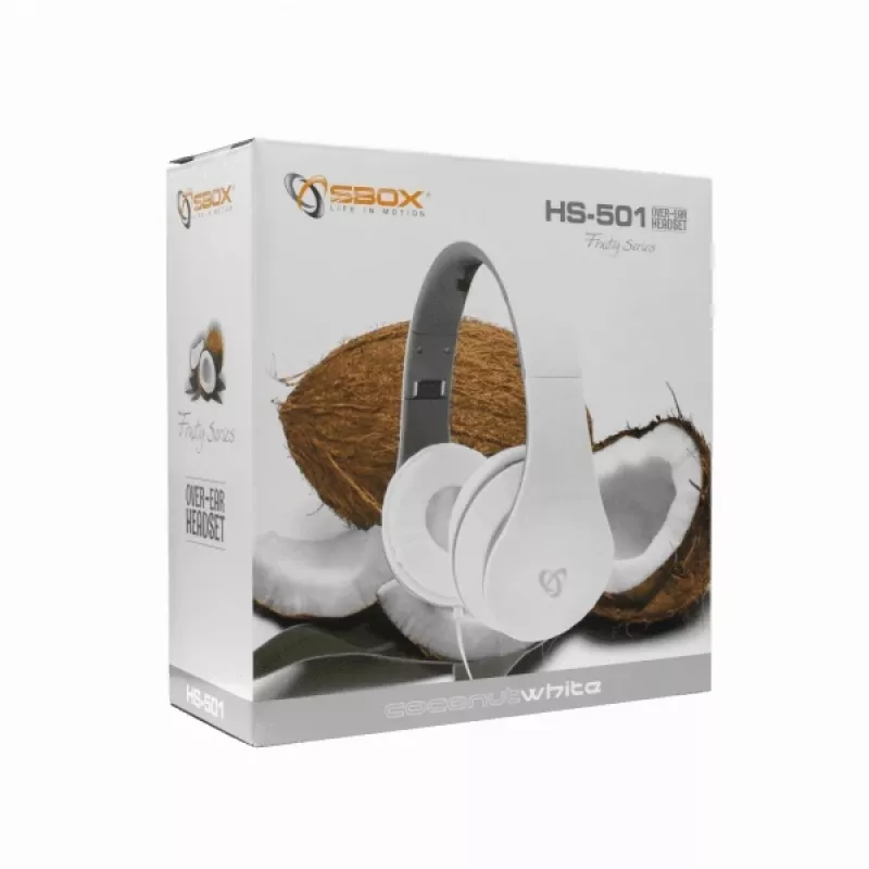 Ausinės Sbox HS-501 Blackberry White