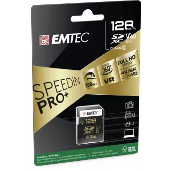 Atminties kortelė Emtec 128 GB UHS-II SpeedIN PRO+