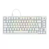 Klaviatūra Sharkoon SGK25 75% QWERTZ USB laidinė RGB LED balta