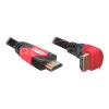 HDMI kabelis DeLOCK 3m HDMI A tipo standartinis juodas raudonas